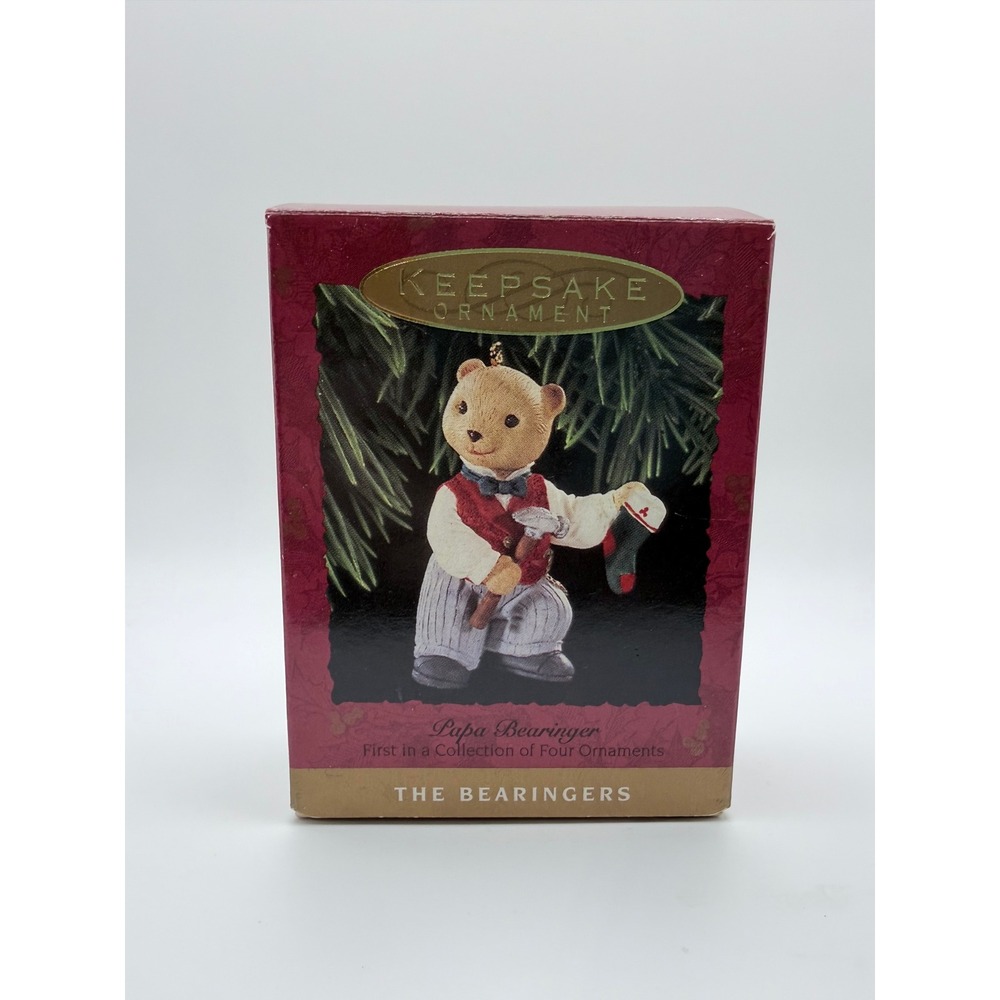 Hallmark Keepsake Ornament Papa The Bearinger Family Victorian‎ Christmas 1993